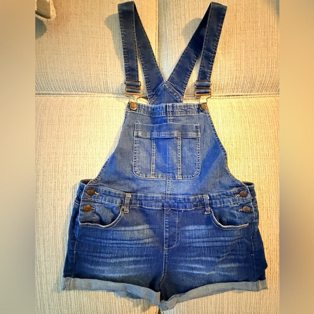Denim Short Overalls